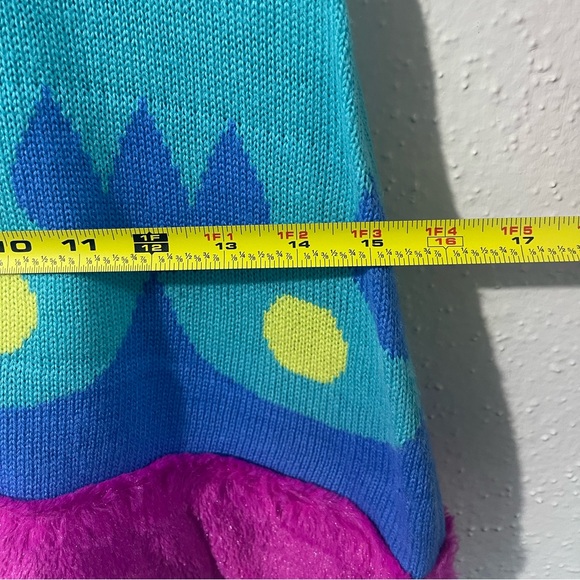 Trolls World Tour Trolls Girl's Poppy Sweater Knit Dress (Blue/Pink, 7-8) - Picture 13 of 14